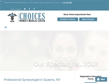Tablet Screenshot of choicesmedical.com